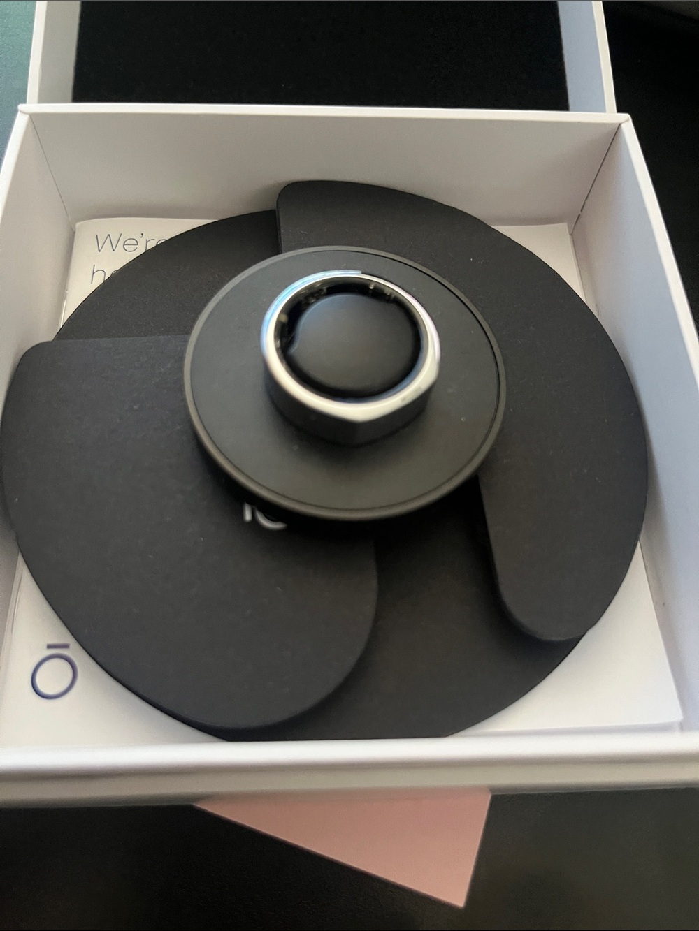 Oura Ring Gen3 Heritage Silver Smart Ring — Size 9 - Picture 2 of 6